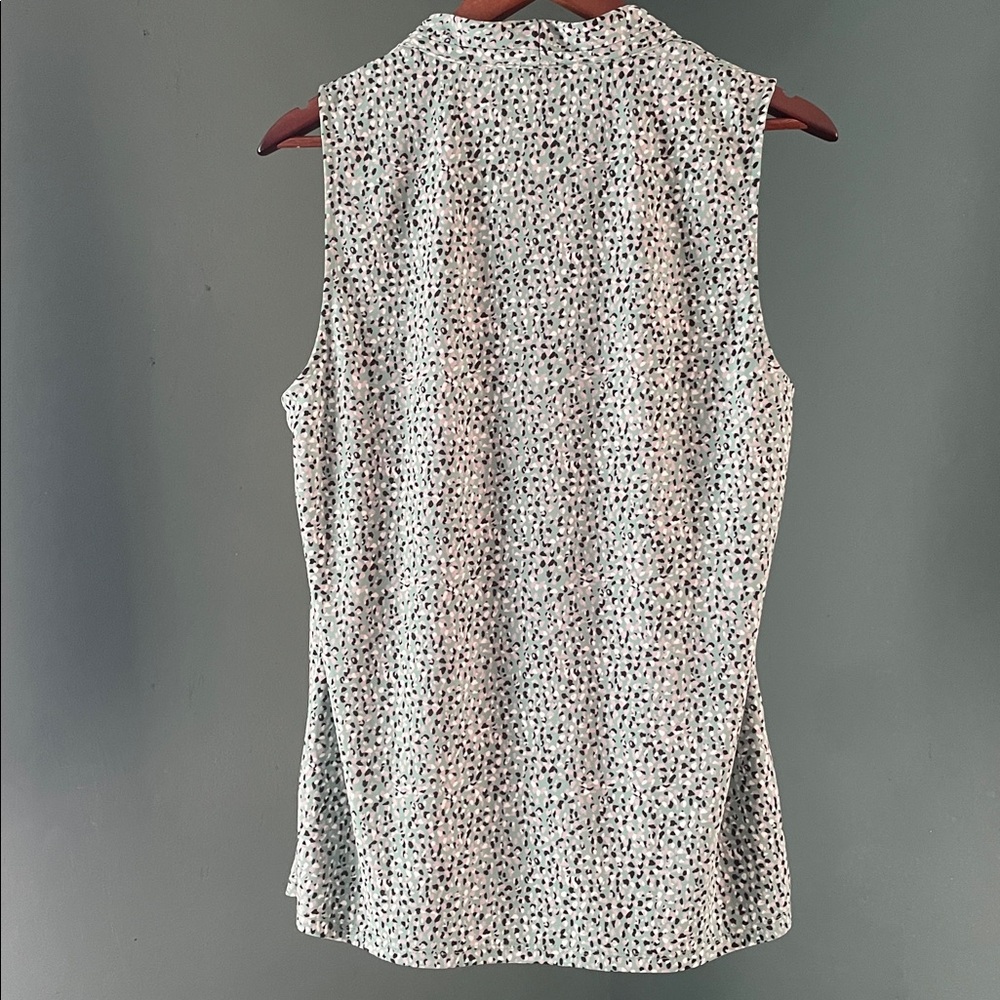 Ann Taylor Speckled Green and Black Top - Picture 2 of 5